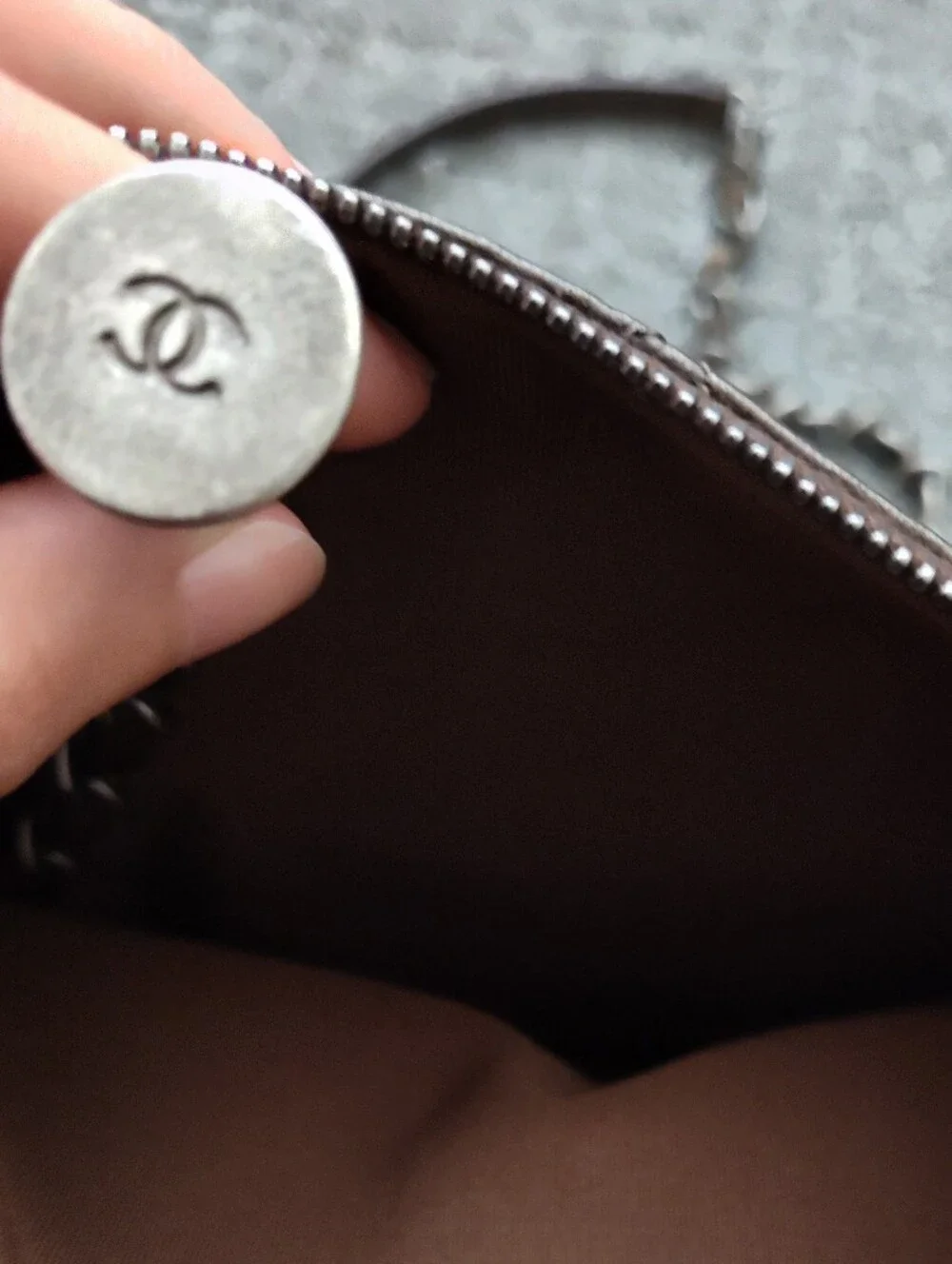Chanel Paris-Salzburg Brown Metallic Leather & Pony Crossbody Bag
